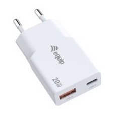 CARGADOR USB EQUIP 245522 GAN 20W 1xUSB-C PD 1xUSB-A CARGADOR USB EQUIP 245522 GAN 20W 1xUSB-C PD 1xUSB-A