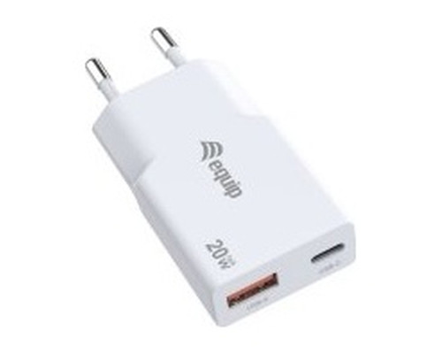 CARGADOR USB EQUIP 245522 GAN 20W 1xUSB-C PD 1xUSB-A CARGADOR USB EQUIP 245522 GAN 20W 1xUSB-C PD 1xUSB-A