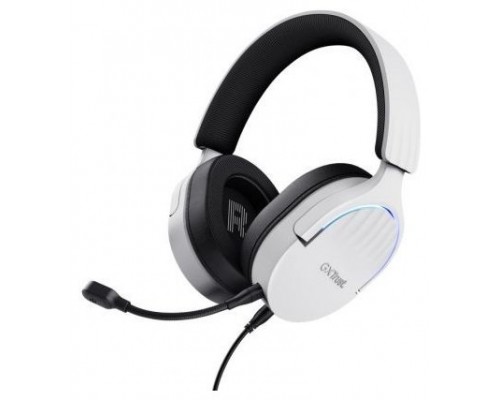 Headset Trust Gaming Gxt 490 Blanco Fayzo 25302 Usb