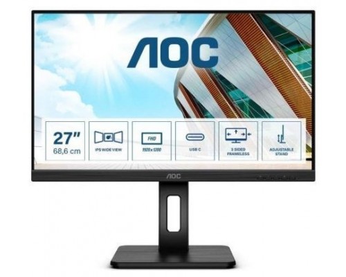Monitor 27" Usb-c Displayport Hdmi Aoc 27p2c
