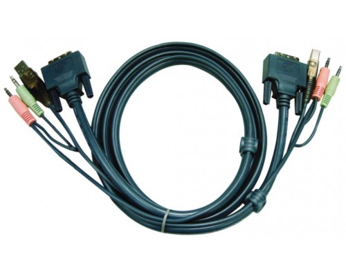 Aten Cable KVM DVI-D dual link USB de 3 m (Espera 4 dias)