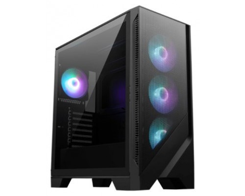 MSI MAG FORGE 321R AIRFLOW carcasa de ordenador Midi Tower Negro, Transparente (Espera 4 dias)