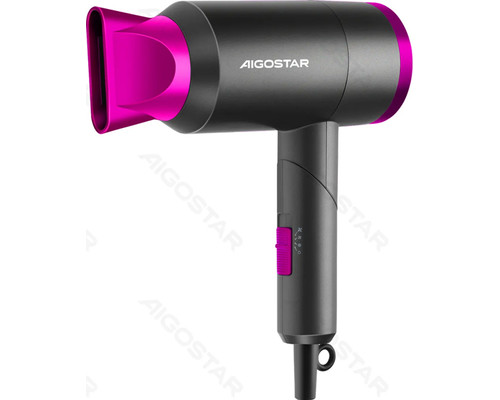 SECADOR DE PELO PLEGABLE DE VIAJE 1800W NEGRO AIGOSTAR (Espera 4 dias)