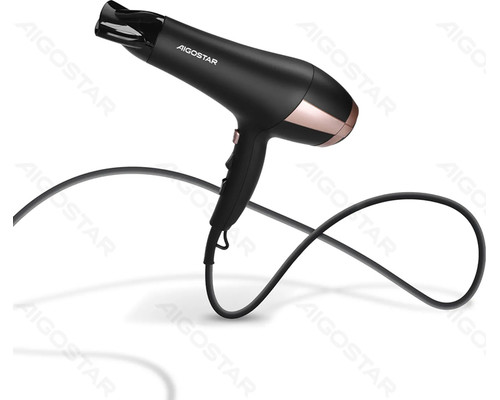 SECADOR DE PELO IONICO 2400W NEGRO AIGOSTAR (Espera 4 dias)