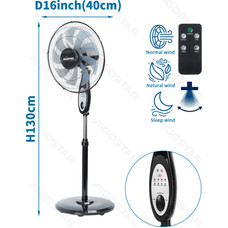 VENTILADOR DE PIE 55W NEGRO AIGOSTAR (Espera 4 dias) VENTILADOR DE PIE 55W NEGRO AIGOSTAR (Espera 4 dias)