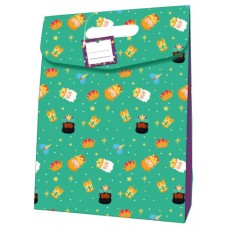 BOLSA CARTON CIERRE ADHESIVO REYES MAGOS (338X41 CM) COLORES SURTIDOS BISMARK 332880 (Espera 4 dias)