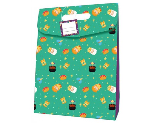 BOLSA CARTON CIERRE ADHESIVO REYES MAGOS (338X41 CM) COLORES SURTIDOS BISMARK 332880 (Espera 4 dias)