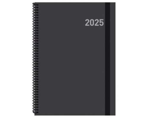 AGENDA 2025 PARIS SEMANA VISTA 15X21 ESPIRAL NEGRA CASTELLANO INGRAF 355556 (Espera 4 dias)