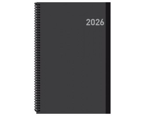 AGENDA 2026 PARIS S/V 15X21 NEGRA CON ESPIRAL CASTELLANO INGRAF 356556 (Espera 4 dias)