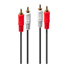 Lindy 35662 cable de audio 3 m 2 x RCA Negro, Rojo, Blanco (Espera 4 dias)