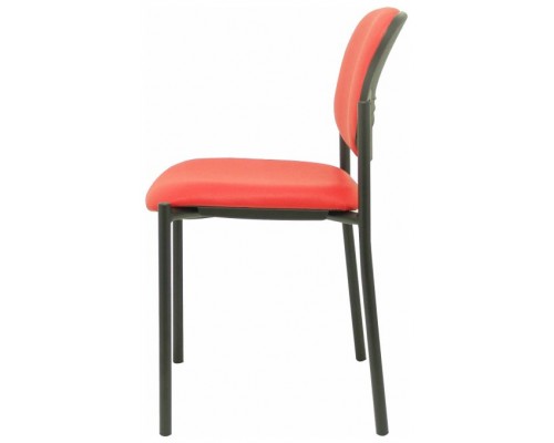 PIQUERAS Y CRESPO NOWY STYL Silla fija Styl similpiel rojo chasis negro