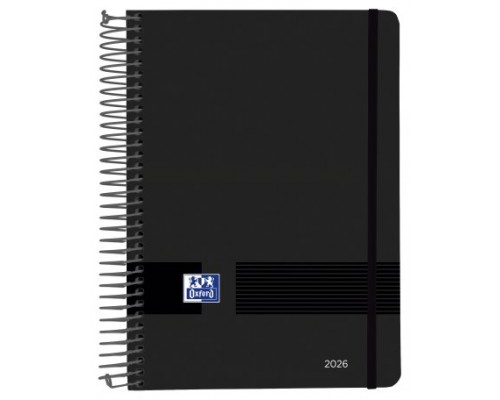 AGENDA 2026 LIVE&GO A5 15X21CM DIA PAGINA COLOR NEGRO OXFORD 400201730 (Espera 4 dias)