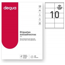 DEQUA C.1000 etiquetas adhesivas 105x57mm