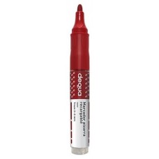 DEQUA Marcador pizarra recargable punta conica trazo 1,5-3mm rojo