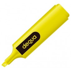 DEQUA Marcador fluorescente trazo 1-4mm amarillo