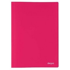 DEQUA Carpeta 30 fundas PP A4 translucido fucsia