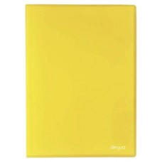 DEQUA Carpeta 30 fundas PP A4 translucido amarillo