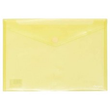 DEQUA Sobre con broche PP Folio amarillo