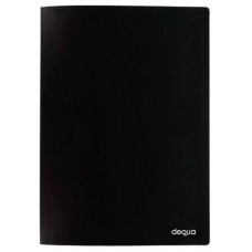 Dequa Carpeta 10 fundas PP Folio negro