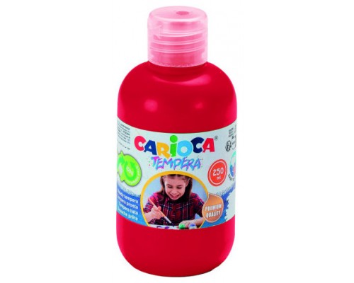 BOTELLA TEMPERA 250 ML. ROJO CARIOCA 40424/10 (Espera 4 dias)