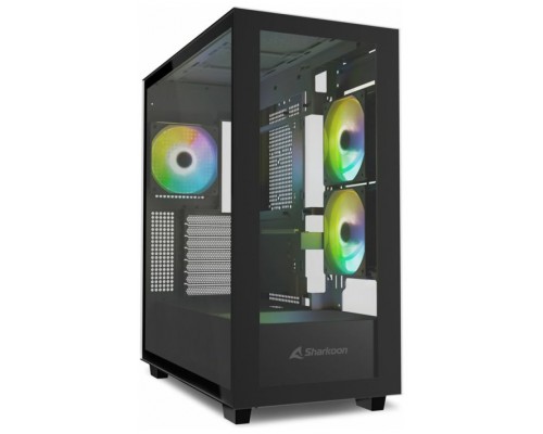 CAJA ATX SHARKOON REBEL C60 2VENTX120MM 2XUSB3 SIN FUENTE NEGRO