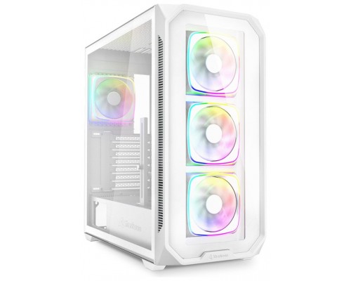 CAJA GAMING ATX SHARKOON AK5G RGB 4XVENT 120MM 3XUSB SN FUENTE BLANCO