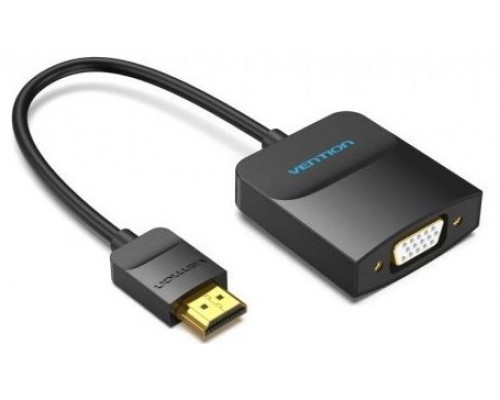 CONVERSOR HDMI A VGA 0.15 M NEGRO VENTION (Espera 4 dias)