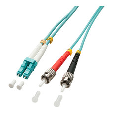 Lindy 5.0m OM3 LC - ST Duplex Cable de fibra óptica e InfiniBand 5 m Turquesa (Espera 4 dias) Lindy 5.0m OM3 LC - ST Duplex Cable de fibra óptica e InfiniBand 5 m Turquesa (Espera 4 dias)