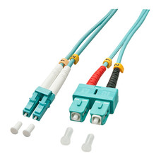 Lindy 3.0m OM3 LC - SC Duplex Cable de fibra óptica e InfiniBand 3 m Turquesa (Espera 4 dias) Lindy 3.0m OM3 LC - SC Duplex Cable de fibra óptica e InfiniBand 3 m Turquesa (Espera 4 dias)