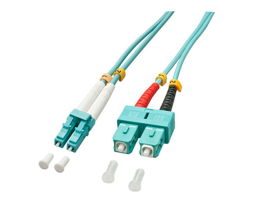 Lindy 5.0m OM3 LC - SC Duplex Cable de fibra óptica e InfiniBand 5 m Turquesa (Espera 4 dias) Lindy 5.0m OM3 LC - SC Duplex Cable de fibra óptica e InfiniBand 5 m Turquesa (Espera 4 dias)