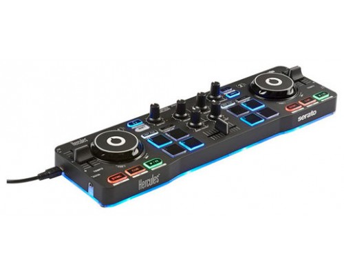 Hercules Starlight Mesa de mezclas con opción de realizar scratch conectando un CDJ 2 canales Negro (Espera 4 dias)