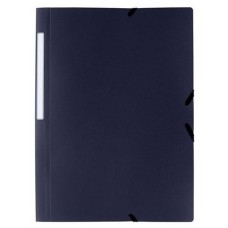 GRAFOPLAS Carpeta gomas y 3 solapas Poligraf PP folio azul