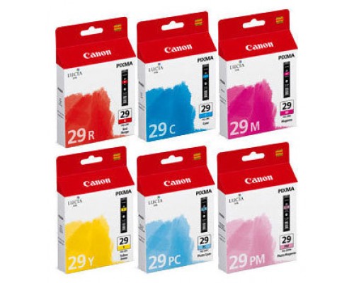 Canon PIXMA/PRO-1 Cartucho PGI-29 (pack 6)