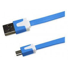 Cable Plano Micro USB 1m Azul (Espera 2 dias)