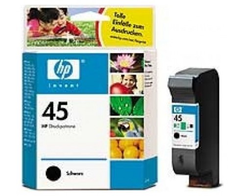 HP Deskjet 710/720/750/815/820/850/870/880/895 Cartucho Negro Nº45, 833 Paginas