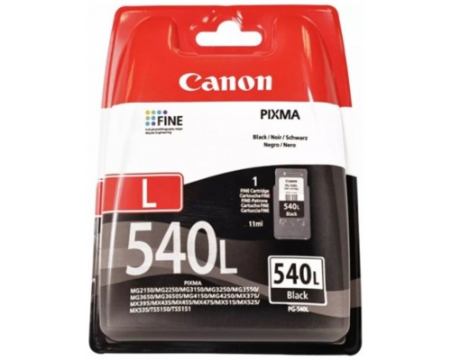 CANON Cartucho PG540L negro 11ml 300p. caja carton para MG2150 MG3550