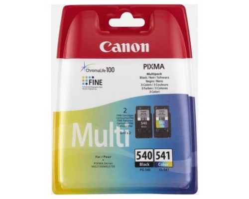 TINTA CANON PG-540 / CL-541 PACK CUATRICOLOR C/M/Y/BK (Espera 4 dias)