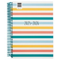 AGENDA ESCOLAR 2025-2026 DIVA 4º 155X212 1DIA PAGINA COLORS+ FINOCAM 536160526 (Espera 4 dias)