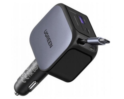 UGREEN 145W 3C1A FAST CAR CHARGER WITH RETRACTABLE USB-C CABLE (Espera 4 dias) UGREEN 145W 3C1A FAST CAR CHARGER WITH RETRACTABLE USB-C CABLE (Espera 4 dias)