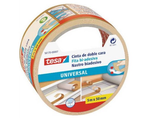 CINTA ADHESIVA UNIVERSAL DOBLE CARA ESPECIAL MOQUETAS 50MM.X5M. TESA 56170-00007-11 (MIN6) (Espera 4 dias)