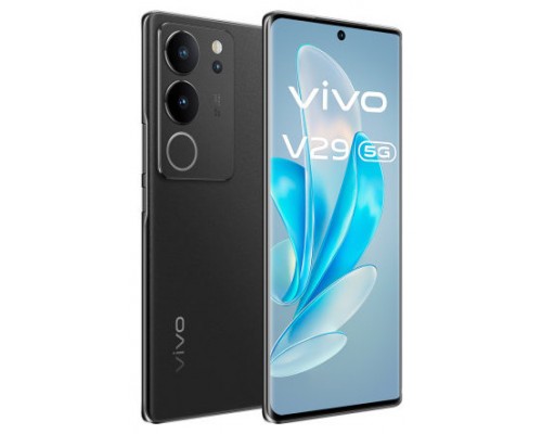 VIVO V29 8+256GB BLACK 17,2 cm (6.78") SIM doble Android 13 5G USB Tipo C 8 GB 4600 mAh Negro (Espera 4 dias)