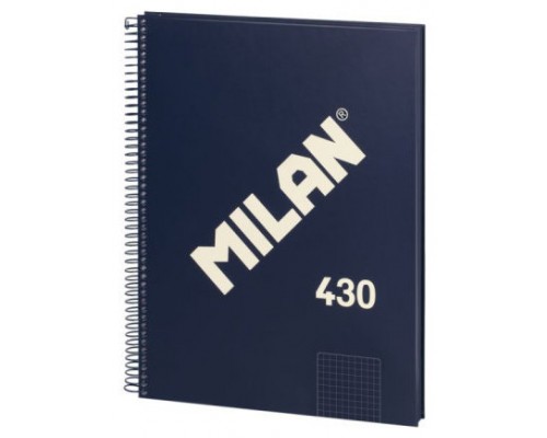 LIBRETA CON ESPIRAL, PAPEL CUADRICULADO, 80 HOJAS A4, SERIE 1918, AZUL MILAN 57143E80B (Espera 4 dias)