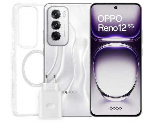 OPPO RENO12 PRO 5G 512GB 12GB SILVER CASE/STIC/CAR 80W/AIR3 (Espera 4 dias)