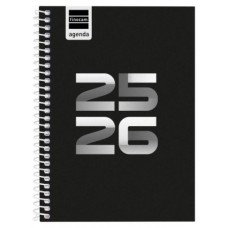 AGENDA ESCOLAR 2025-2026 COOL 8º 120X164 SEMANA VISTA HORIZONTAL NEGRO+ FINOCAM 645000326 (Espera 4 dias)