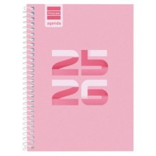 AGENDA ESCOLAR 2025-2026 COOL 8º 120X164 SEMANA VISTA HORIZONTAL ROSA+ FINOCAM 645000426 (Espera 4 dias)