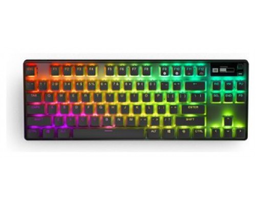 Steelseries Apex Pro TKL teclado USB + RF Wireless + Bluetooth QWERTY Inglés de EE. UU. Negro (Espera 4 dias)