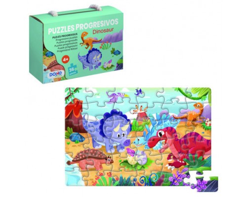 PUZZLE DE 36 PIEZAS - A PARTIR DE 4-6 AÑOS - DINOSAUR DOHE 65010 (Espera 4 dias)