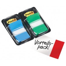 PACK 2 DISPENSADORES X 50 MARCADORES INDEX 25,4X43,2MM COLORES AZUL/VERDE 680-GB2 POST-IT 7000052570 (Espera 4 dias)