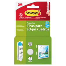BLISTER TIRAS ADHESIVAS PEQUEÑAS PARA CUADROS HASTA 1,8KG COMMAND 17202 3M 7100336859 (Espera 4 dias) BLISTER TIRAS ADHESIVAS PEQUEÑAS PARA CUADROS HASTA 1,8KG COMMAND 17202 3M 7100336859 (Espera 4 dias)