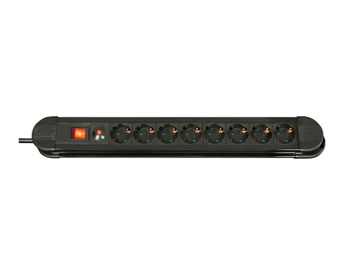 Lindy 73104 base m&uacute;ltiple 8 salidas AC Interior Negro (Espera 4 dias)